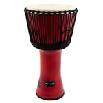 World Rhythm - Djembe Tambour - Synthétique 11 Pouces - Rouge - MDJ003-RD