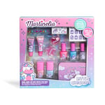 MARTINELIA - Coffret Beauté Licorne Pour Enfant - Set de Maquillage pour Fille : 5 Vernis à Ongles + 2 Gloss + 1 Boite Métal + Accessoires et Pochoirs Nail Art - Cadeau Fille à Partir de 3 Ans