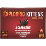 Exploding Kittens - Kortspel | Familjevänligt festspel | Rysk roulette | Engelska | Ålder 7+ | 2 till 5 spelare 1