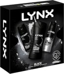 LYNX Black Trio Gift Set For Men Bodyspray, Bodywash & APA Deo Gift For Him, ...