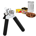 New Can Manual Stainless Steel Tin Opener Easy Grip Heavy Duty