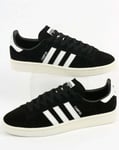 Adidas Campus Trainers In Black & White - Sale Retro Old Skool Suede Shoes