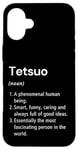 Coque pour iPhone 16 Plus Tetsuo Définition du nom Dictionnaire amusant