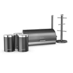 Morphy Richards Accents Titanium 6 Piece Kitchen Storage Set Grey 974113