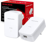 Mercusys MP500 KIT AV1000 Gigabit Powerline Adapter Kit, WiFi Extender Speed Up