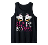 Save The Boo bees Breast Cancer Awareness Halloween Women Tank Top