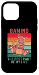 Coque pour iPhone 12 mini Dinosaure vintage The Best Part Of My Life Gaming Lover