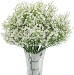 Artificial Gypsophila12 Pack Artificial Flowers Baby Breathing Flowers Fake Gypsophila Plants Bouquets For Wedding Home DIY Decoration White