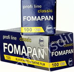 2 x Fomapan Classic 100 120 Roll Black & White Camera Film by 1st CLASS POST