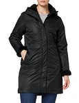 Remina Femme Parka chaude imperméable à capuche, Black, 48 FR/46 UK