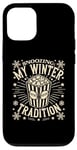 Coque pour iPhone 12/12 Pro Movie Lovers Snoozing: My Winter Tradition Retro Humour