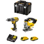 DeWALT Kit DWK200 (DCD796 DCS331 2 x 2,0 Ah DCB107 TSTAK VI)