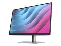 Hp E24 G5 - E-Series - Led-Skjerm - 23.8" - 1920 X 1080 Full Hd (1080P) @ 75 Hz - Ips - 250 Cd/M² - 1000:1 - 5 Ms - Hdmi, Displayport, Usb - Svart Hode, Svart Og Sølv (Stativ) - Med Hp 5-Års Next Business Day Onsite Hardware Support For Standard Mon