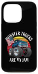 iPhone 13 Pro Monster Trucks Are My Jam Funny 4x4 Monster Truck Cartoon Case