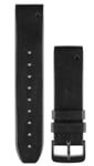 Garmin Watch Band QuickFit 22 Black Perforated Leather