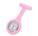 Topzilly Nurses Fob Watches Brooch Silicone with Pin/Clip nfection Control Design, Health Care Nurse Doctor Paramedic Medical Brooch Fob Pocket Watch (Pink)