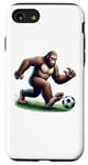 iPhone SE (2020) / 7 / 8 Bigfoot Playing Soccer Ball Funny Soccer Lover Player Sport Case