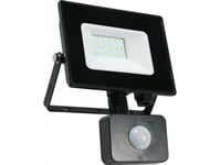 Lumax Strålkastare Lumax Heda Strålkastare Led Hfl120ns 20W 1600Lm 4000K 120° Ip44 Pir Rörelsesensor Svart