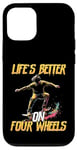 Coque pour iPhone 12/12 Pro Skateboard Lovers Skater Board pour hommes