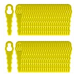 Lot de 100 Lames de Rechange compatible pour Ryobi Coupe Bordure, Têtes Double Lames Dentelées RAC155 RAC157 RAC158..DEBUNS