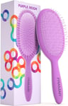 Framar Wet Hair Brush Detangler Curly Hair Brush Women Hairbrushes Purple