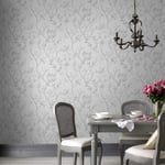 Superfresco Easy White/Silver Laos Trail Wallpaper