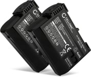 2X Batterie EN-EL15b EN-EL15a Compatible avec Nikon Z 6 Z 7 D7000 D7100 D7200 D750 D7500 D500 D600 D610 D800 D800E D810 D810A D810E D850 V1, 2050mAh Accu Rechange Remplacement