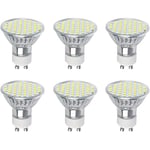 Vicloon Ampoules LED GU10,6Pcs 3W Equivalent 30w Ampoule Halogene,Ampoules LED Spot,Blanc Froid 6500K, 300LM,120°Larges Faisceaux