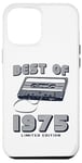 Coque pour iPhone 12 Pro Max Retro Best of 1975 Mixtape Vintage 50th Birthday Design