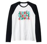 Jingle Jingle Jingle All The Way Christmas Spirit Raglan Baseball Tee