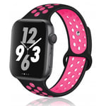 Apple Watch 40mm Stilren Sportarmband Runnr Svart/Rosa Rosa