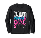 Music Lover Keyboard Pianist Funny Piano Girl Musician Gifts Long Sleeve T-Shirt