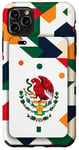 Coque pour iPhone 11 Pro Max Blanc Motif géométrique moderne Guanajuato Mexique Drapeau Téléphone