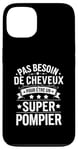 Coque pour iPhone 13 Super Pompier Humour Cadeau Pompier Homme Chauve Pompier