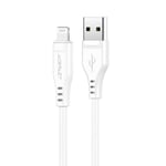 Puhelinkaapeli Acefast MFI USB-kaapeli - Lightning, 1,2 m, 2,4 A, valkoinen