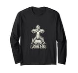 Men Women Jesus Religions Christian Bible Verse John 3:16 Long Sleeve T-Shirt