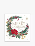 The Proper Mail Company Poinsettia Present Christmas Card