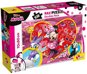 Lisciani-108 Mickey & Friends Minnie Lisciani – Puzzle Recto/Verso 108 Pieces – MINNIE-74198, 74198, Multicolore