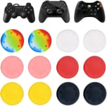 12 Pcs De Remplacement De Silicone Pour Joystick, Accessoires De Contrôleur Pour Les Jeux - Capuchons De Protection Pour Manettes De Jeu Switch, Ps5, Ps4, Xbox 360 Et Ps3 Contrôleurs