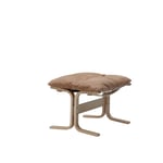 LK Hjelle - Siesta Classic Footstool Dunes 21004 Camel - Skamler & Taburetter - Ingmar Relling - Brun - Bomull/Lær/Tre