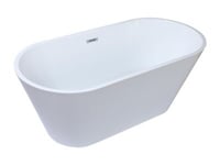 Baignoire îlot design - 201 L - 150 x 70 x 58 cm - Blanche - TWIGGY