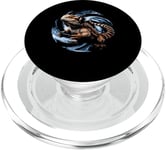 Bearded Dragon Reptile Lizard Gamer Headphones Controller PopSockets PopGrip for MagSafe