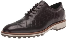 ECCO Chaussures de Golf Classic Hybrid Hydromax imperméables pour Homme, Moka, 39.5/40 EU