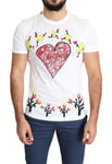 Dolce & Gabbana Mens White Saint Valentine Print Cotton T-shirt material_cotton - Size IT 46 (Mens)