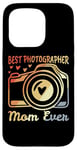 Coque pour iPhone 15 Pro Photographe Mère Photographie Maman Appareil photo Mama