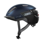 ABUS Casque de vélo Purl-Y ACE avec lumière LED - adapté aux trajets en VAE et Speed Bike - Casque de protection NTA tendance pour adultes et adolescents - Bleu, taille M