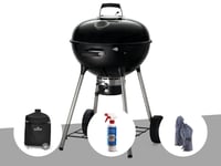 Barbecue à charbon Napoleon Kettle Premium 57 cm + Housse de protection + Nettoyant grill 3 en 1 + Gants pour barbecue - Napoleon