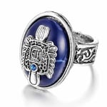 Clataly Vampire Diaries Ring Retro Diaries Daylight Walking Signet Damon's Ring Punk Ring Jewelry for Women and Men