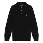 Lyle & Scott Cotton Merino Long Sleeve Knitted Polo Herr