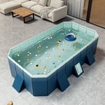 Piscine Hors-sol Autoportante 2.6 m,Piscine Pliable,épaissie et Résistante à l'usure,Convenant Aussi Bien aux Enfants qu'aux Adultes